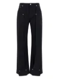 Jean Paul Gaultier snap-button front-cut jeans - Blue