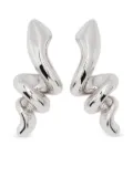 Maria Black coil spiral earrings - Silver