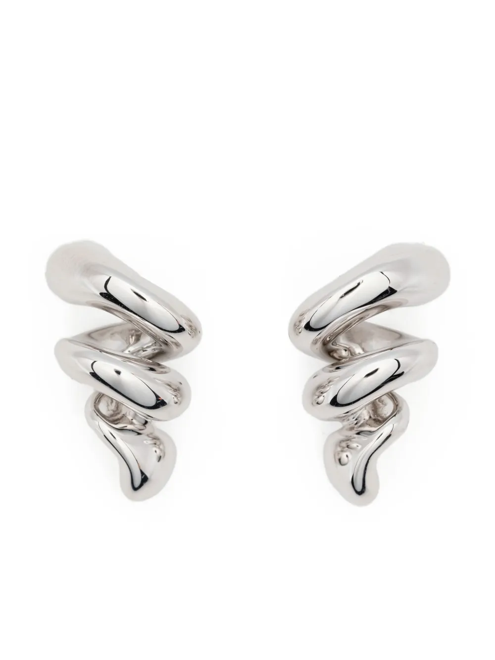 Maria Black coil earrings - シルバートーン Maria Black coil earrings - シルバートーン