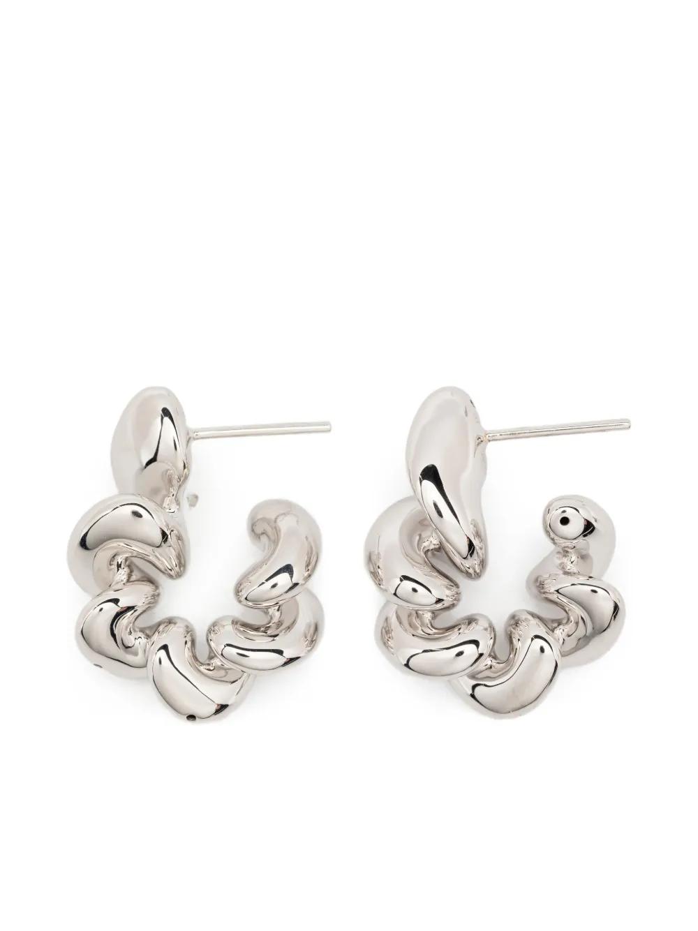 Maria Black medium Coil hoop earrings - シルバートーン Maria Black medium Coil hoop earrings - シルバートーン