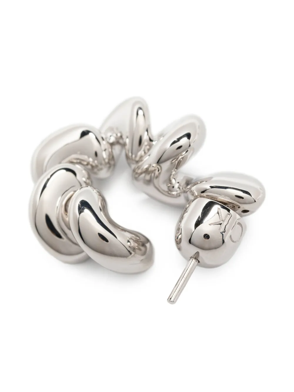 Maria Black medium Coil hoop earrings - Zilver