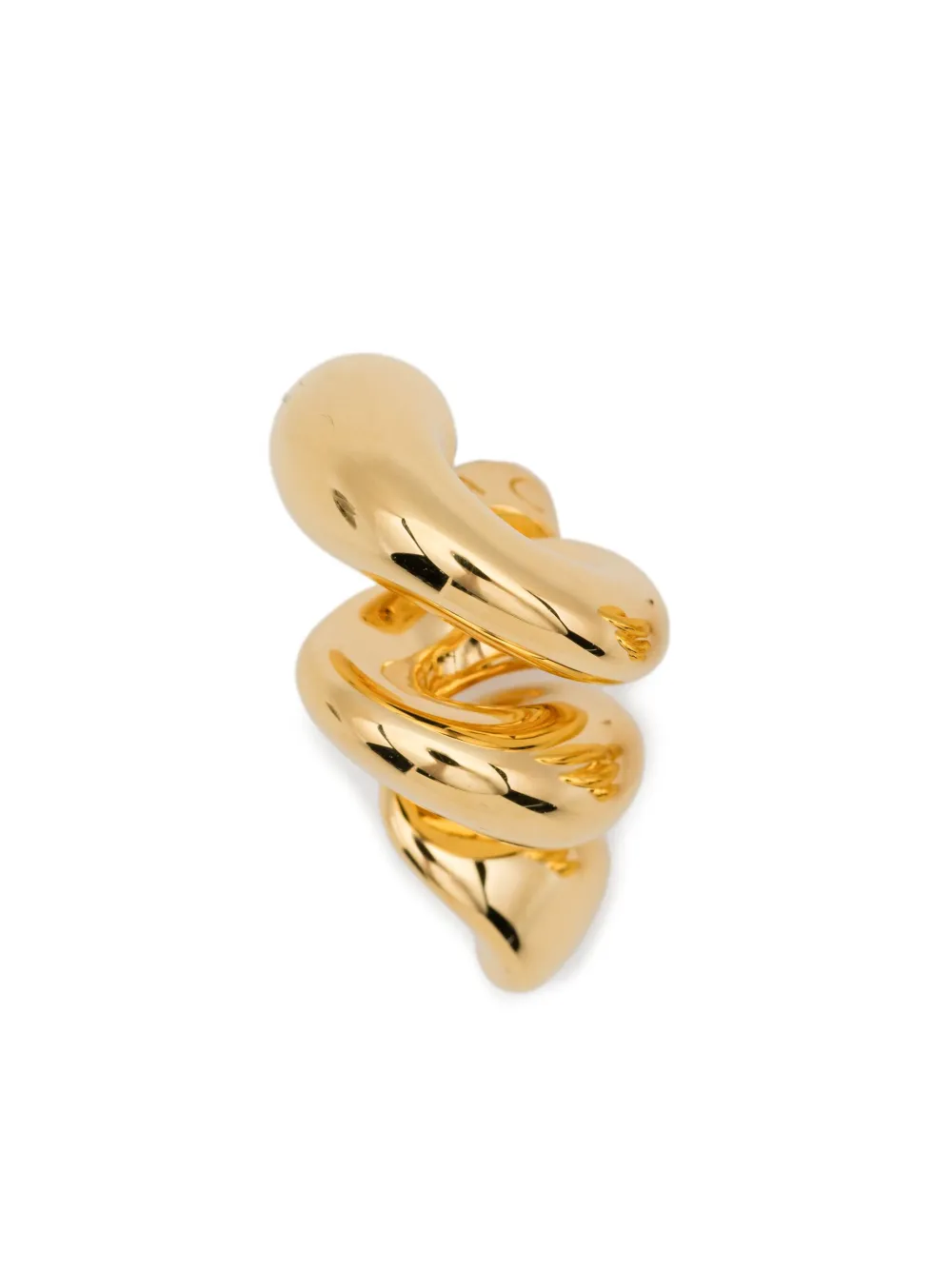  Maria Black Coil Crawler Earrings - Gold 