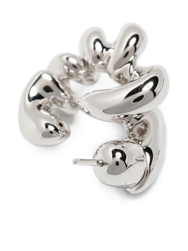 Maria Black Coil Inverted Earrings | Silver | FARFETCH PT