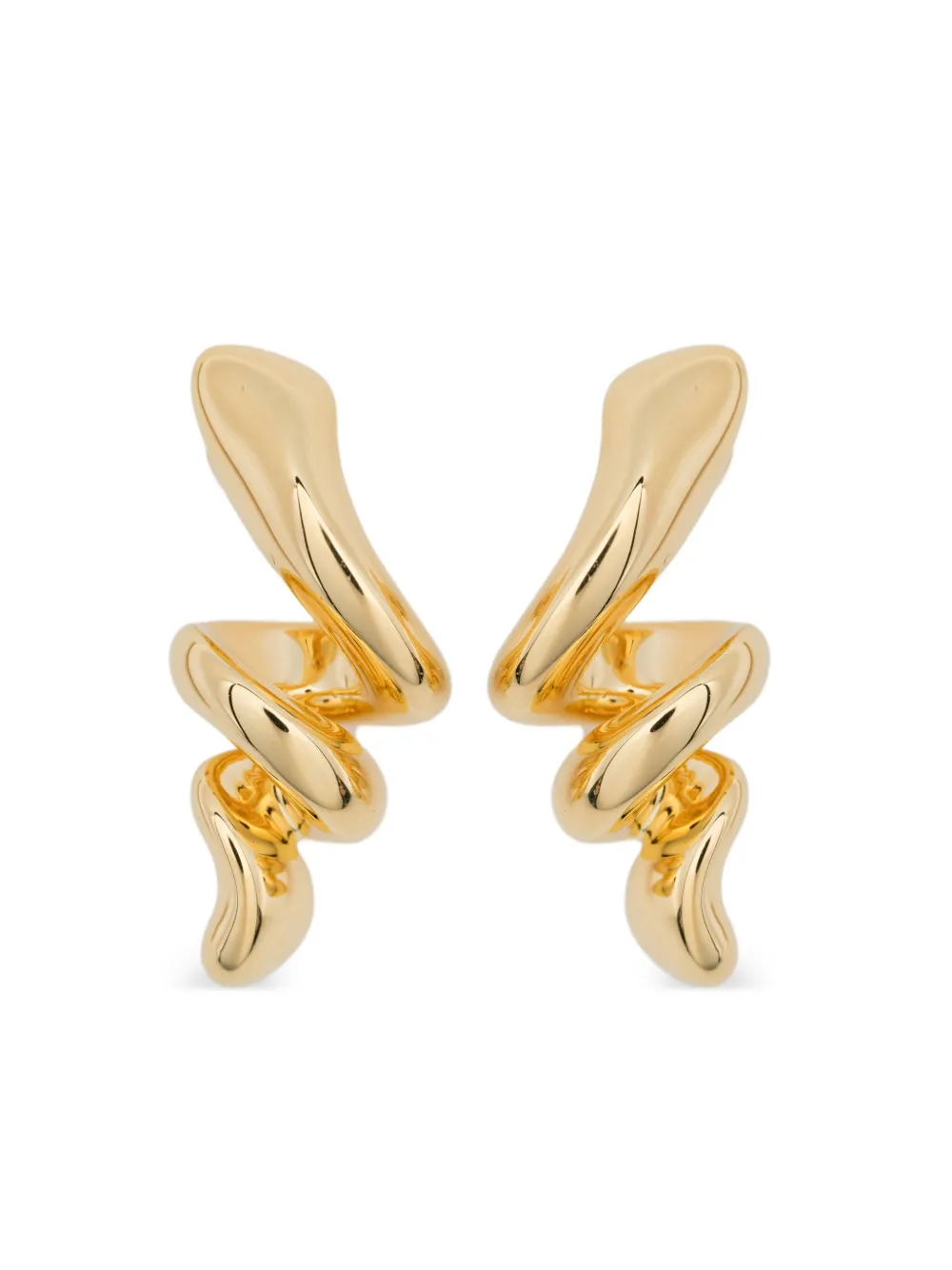 Maria Black Small Coil Earrings In Gold