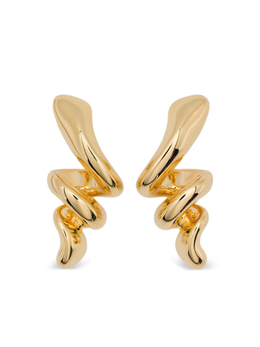 Maria Black Small Coil Earrings In Gold