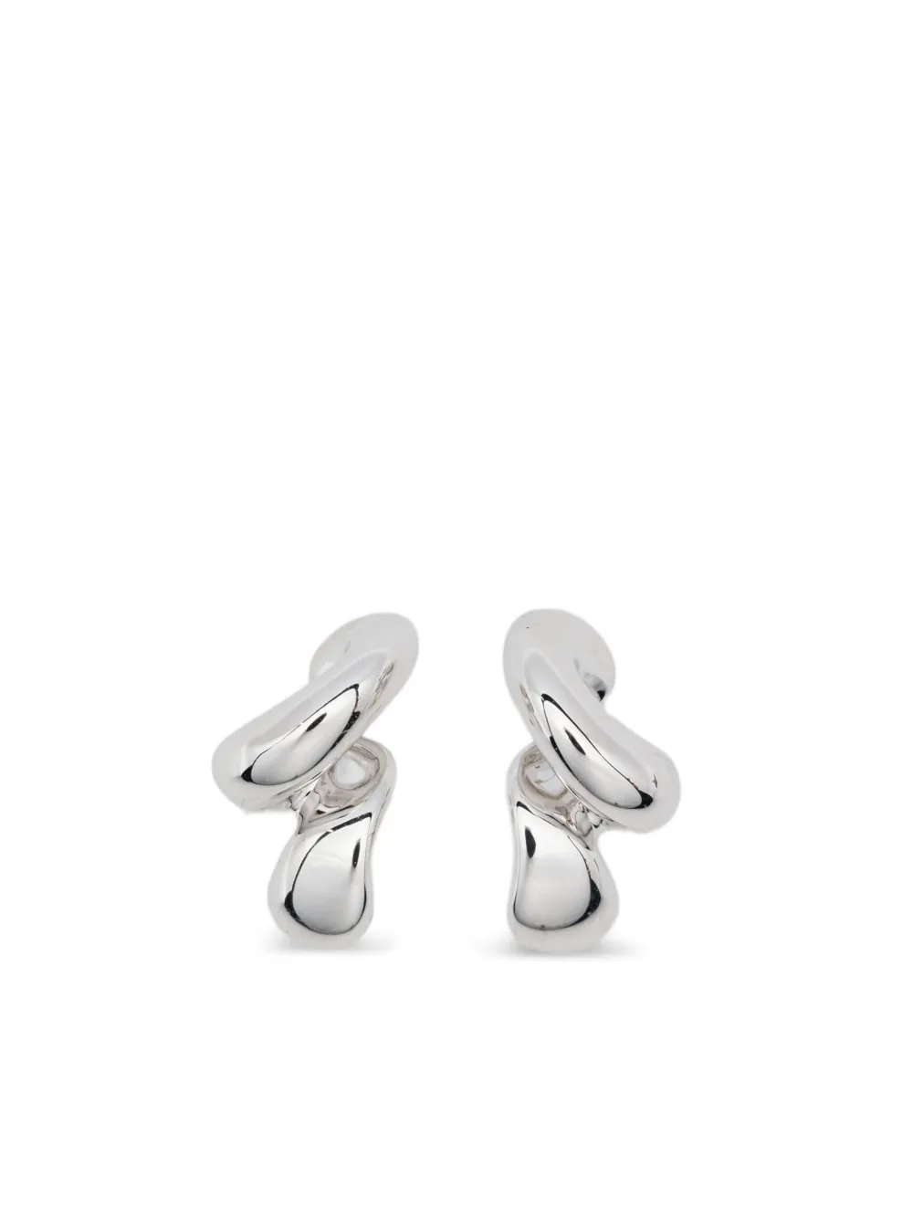 Maria Black Coil Whirl stud earrings | Silver | Image 1