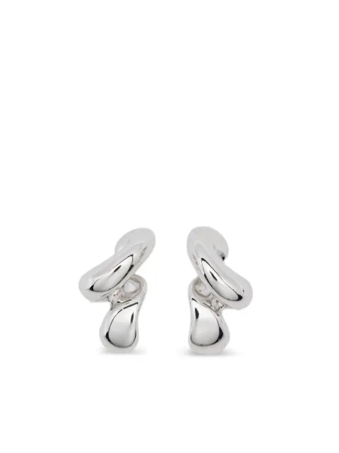 Maria Black Coil Whirl stud earrings