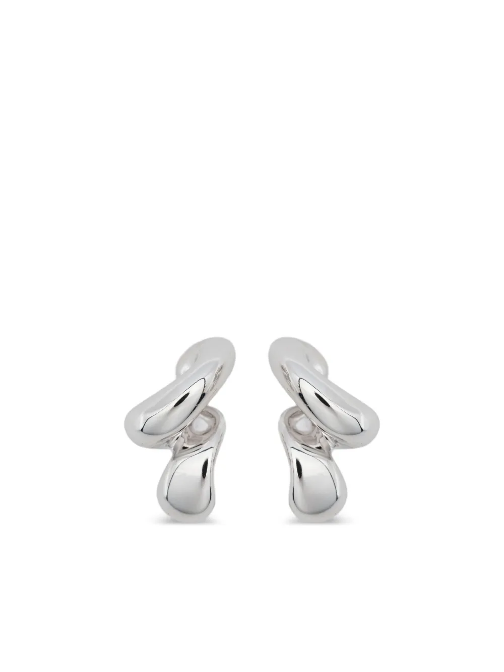 Maria Black Coil Whirl Stud Earrings | シルバートーン | FARFETCH JP