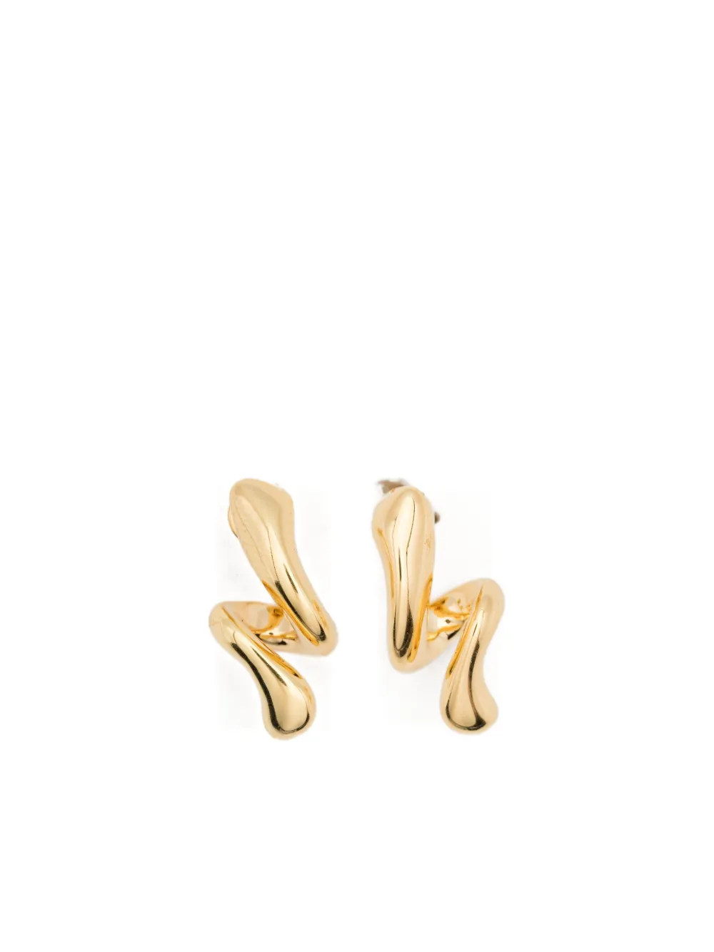 Maria Black curl stud earrings | Gold | Image 1