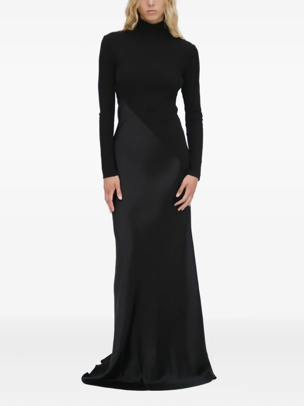 Rosetta Getty turtleneck maxi dress - Zwart