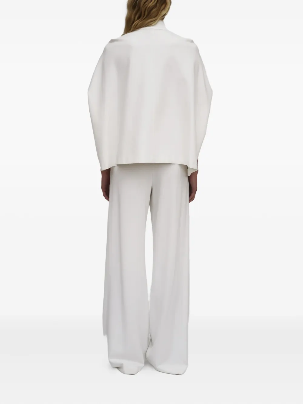 Rosetta Getty Zip-up Cocoon Top In White