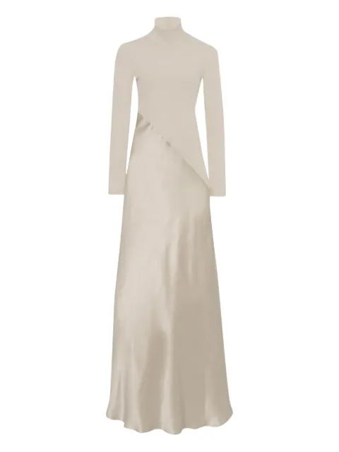Rosetta Getty vestido largo con cuello alto