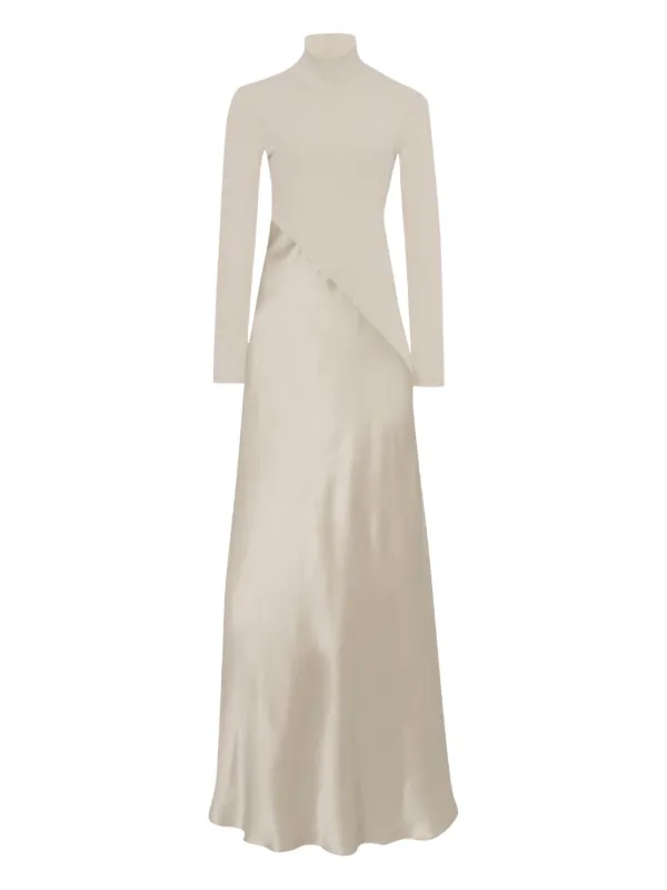 Rosetta Getty Turtleneck Maxi Dress Neutrals FARFETCH TR