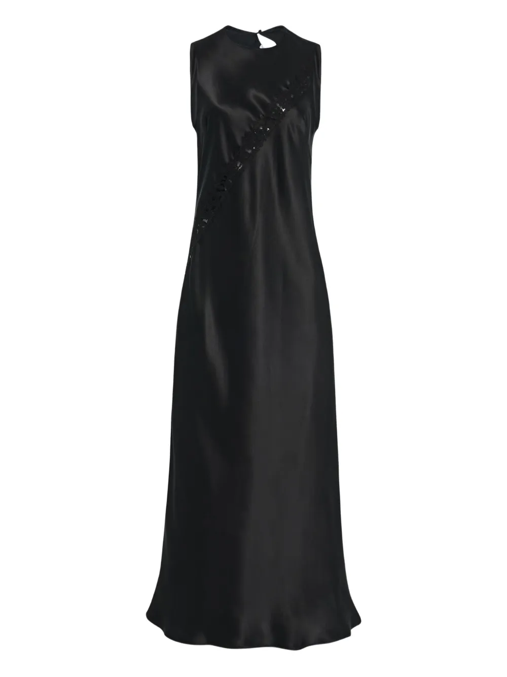 Rosetta Getty vestido con paneles de encaje | negro | Image 1