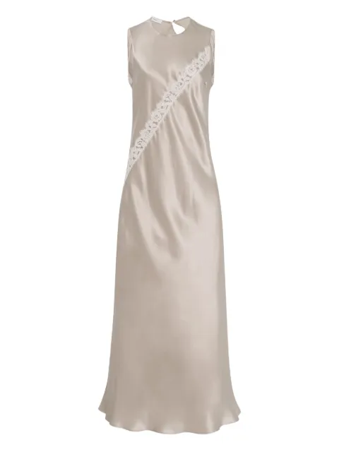 Rosetta Getty vestido con paneles de encaje