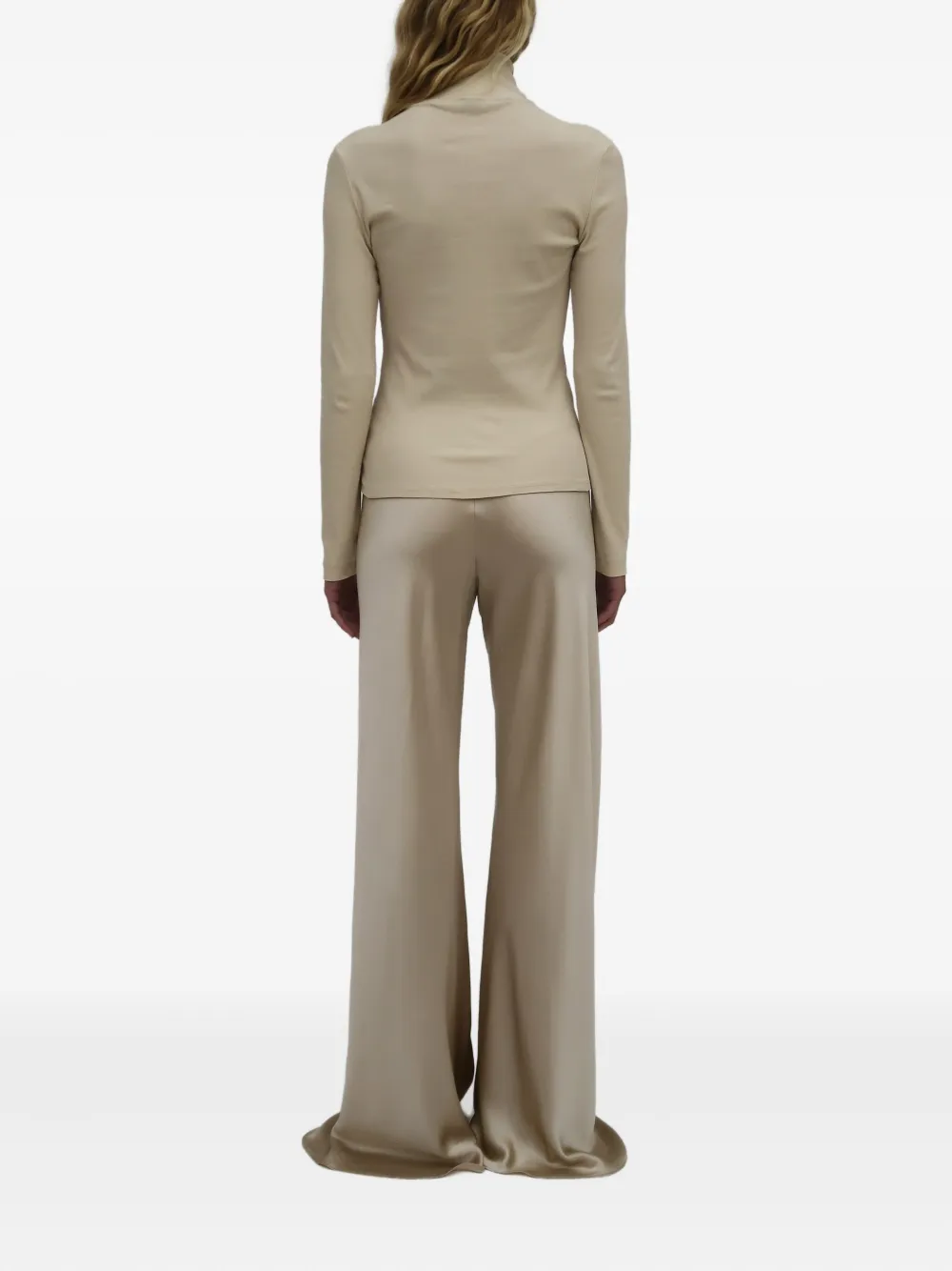 Rosetta Getty Turtleneck Combo T-shirt In Pink
