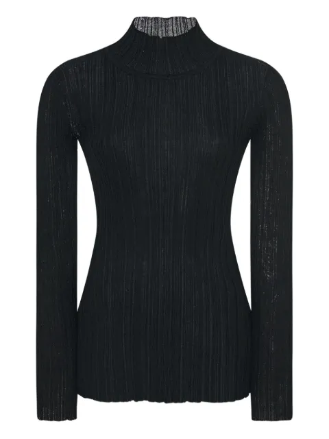 Rosetta Getty plisse turtleneck sweater