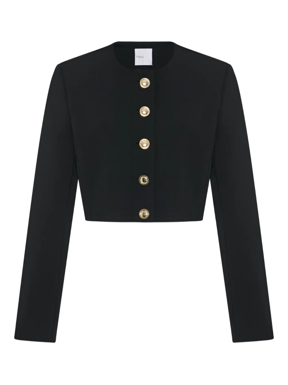 Rosetta Getty Cropped Button-front Jacket In Black