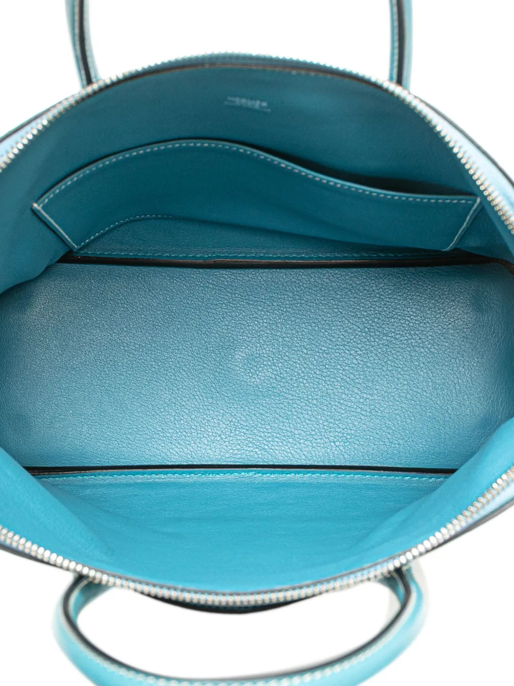 Pre-owned Hermes 2006 Swift Bolide 1923 30 Handbag In Blue