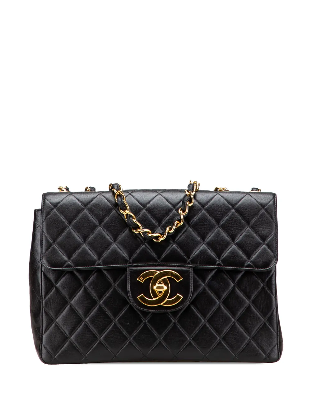 CHANEL Pre-Owned 1996-1997 Jumbo XL Classic Lambskin Single Flap CHANEL Pre-Owned 1996-1997 Jumbo XL Classic Lambskin Single Flap