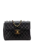 CHANEL Pre-Owned 1996-1997 Jumbo XL Classic Lambskin Single Flap shoulder bag - Black