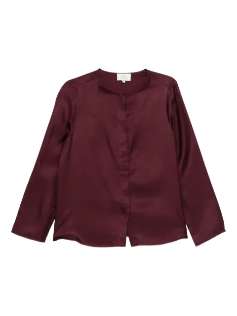 LouLou de Saison long-sleeve satin shirt