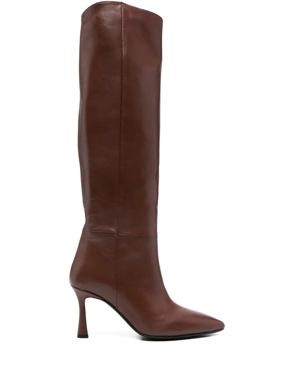 L Arianna 75mm leather knee-high boots Brown