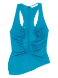 Christopher Esber cut-out ruched top - Blue