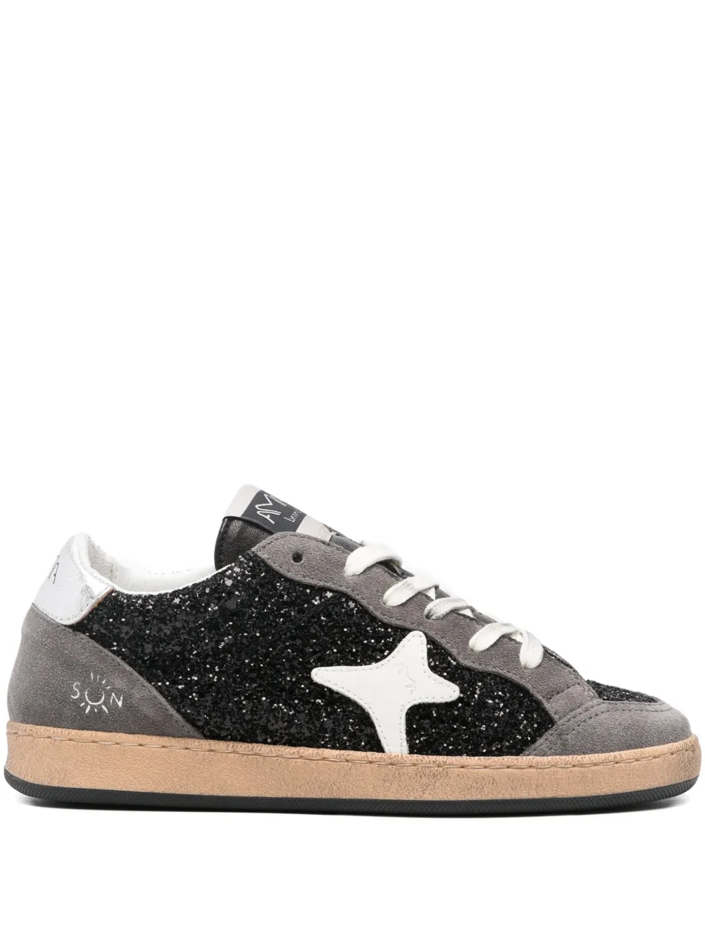 Ama Brand Sneakers verfraaid met glitter Grijs