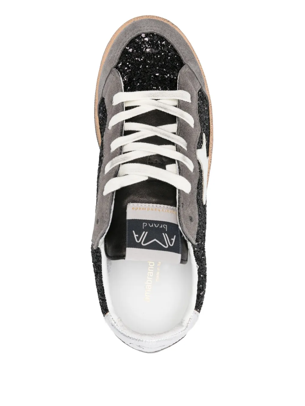 Ama Brand Sneakers verfraaid met glitter Grijs