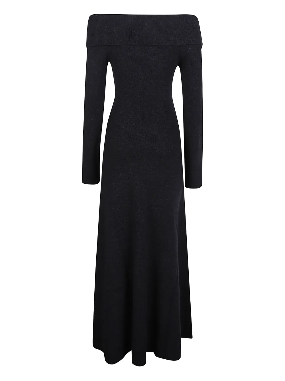 Blugirl ribbed maxi dress - Zwart