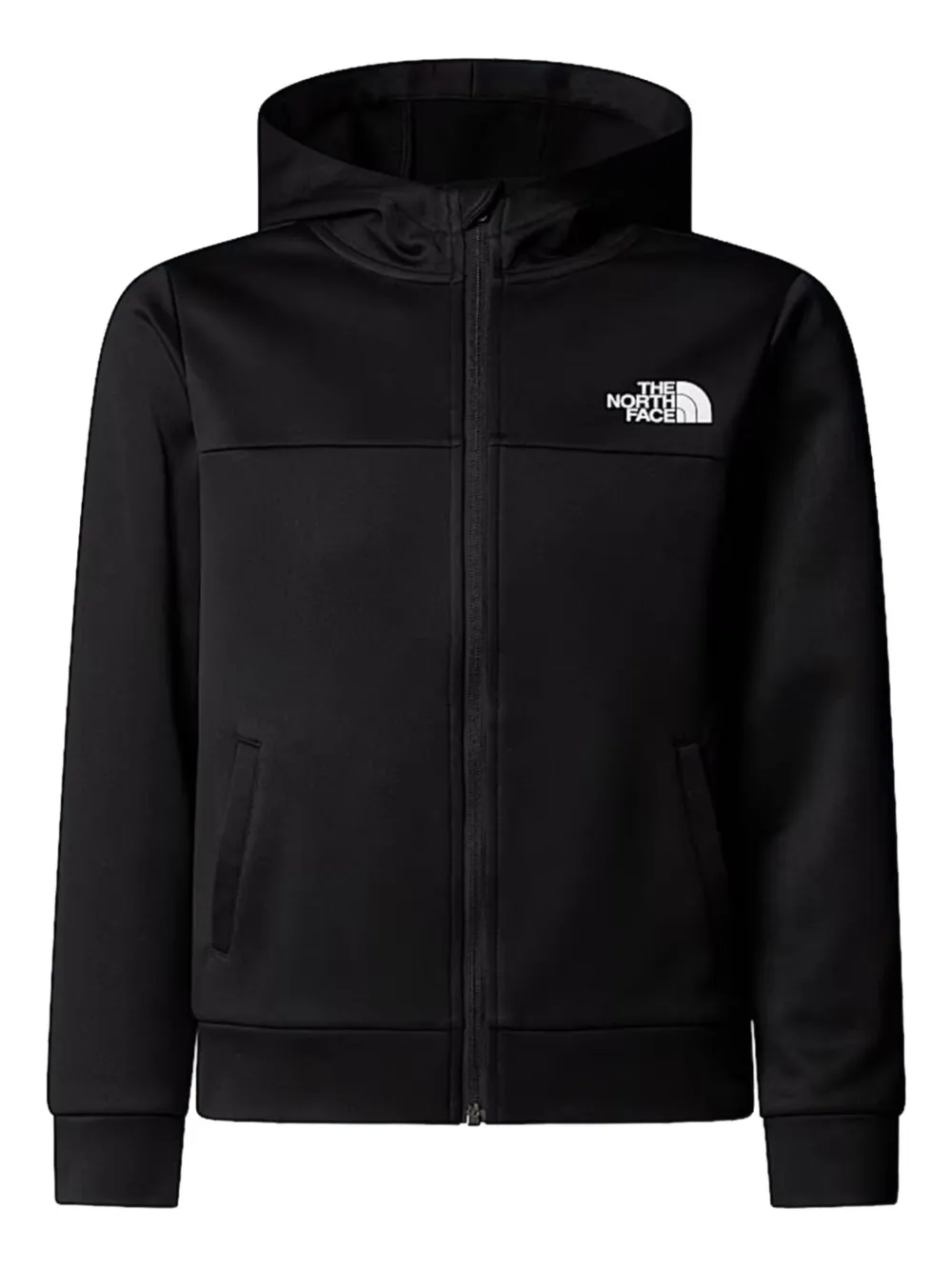 The North Face Kids logo zip-up hoodie - ブラック The North Face Kids logo zip-up hoodie - ブラック
