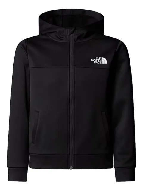 The North Face Kids hoodie con logo y cierre