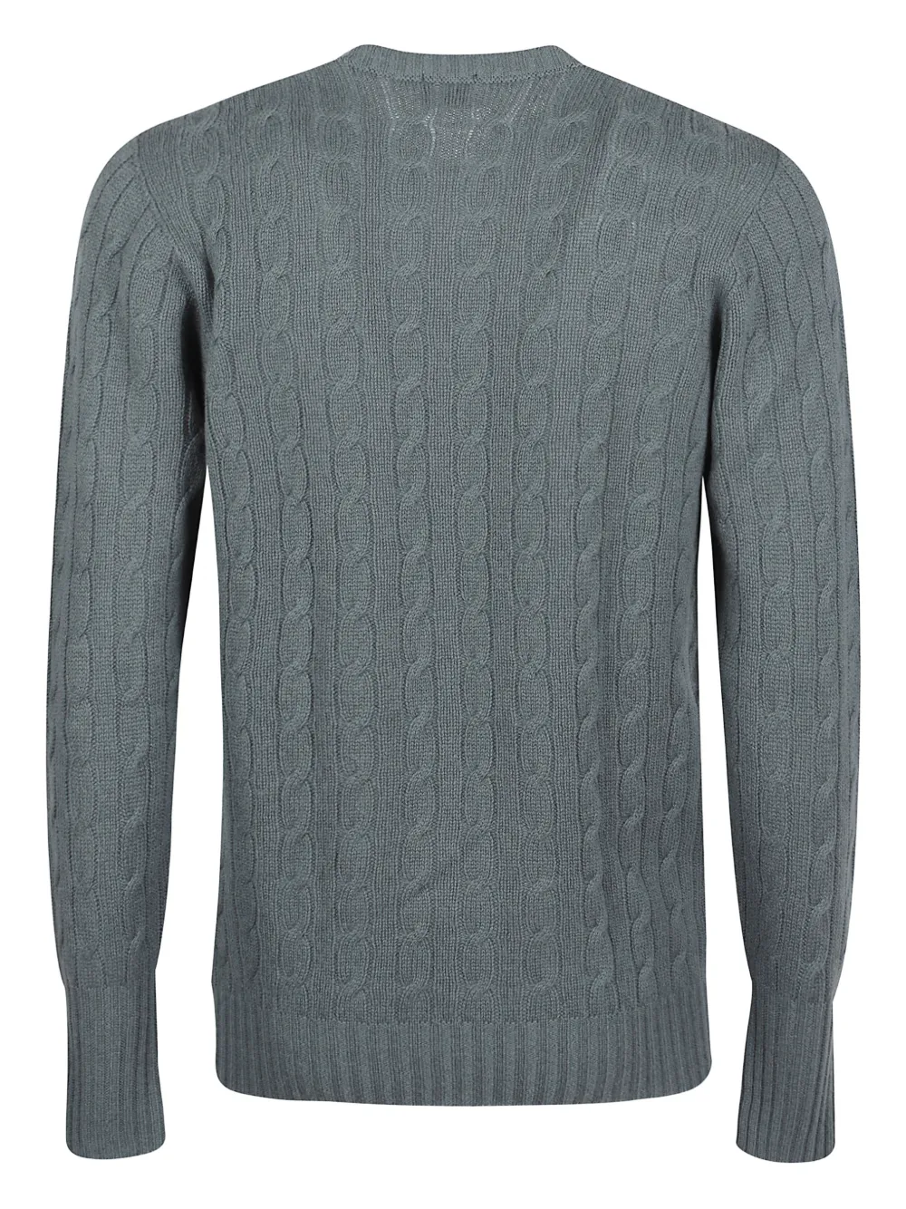 Drumohr round neck cable sweater - Grijs