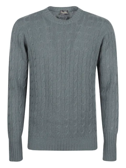 Drumohr round neck cable sweater 