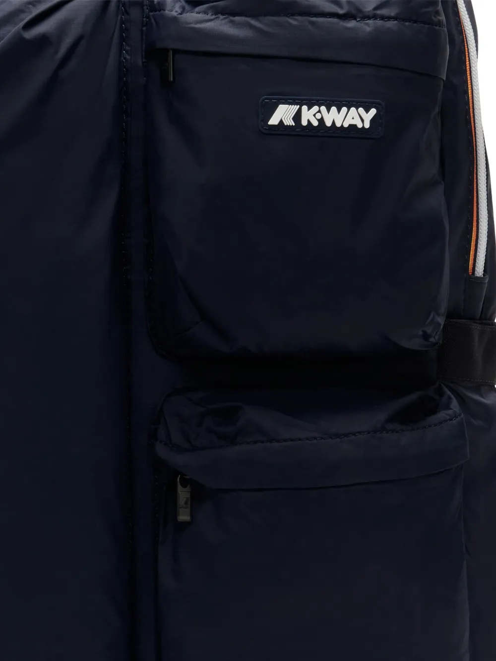 K-way Zipped Pocket Backpack In Blue