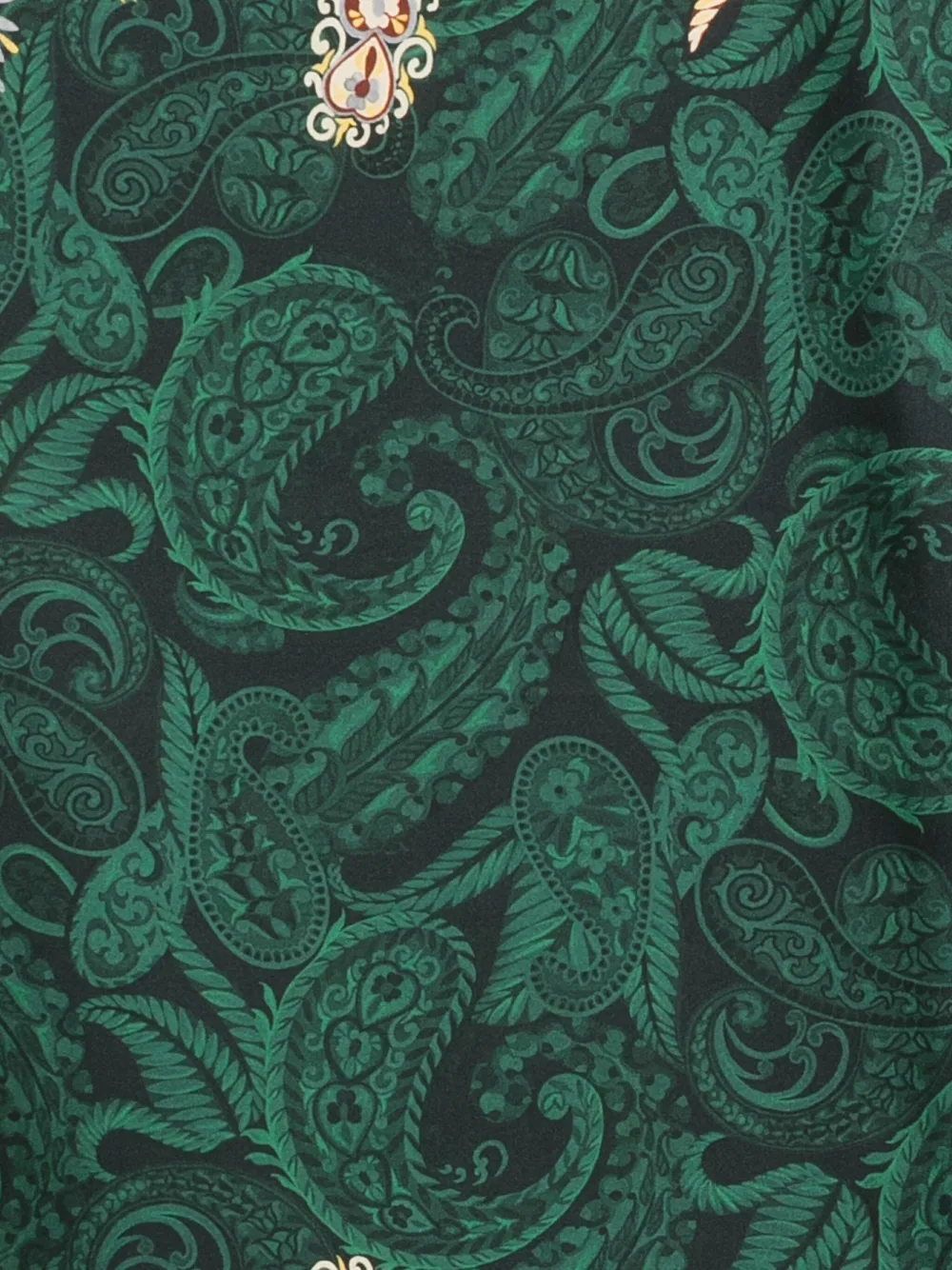 Etro Paisley-patterned Scarf In Green