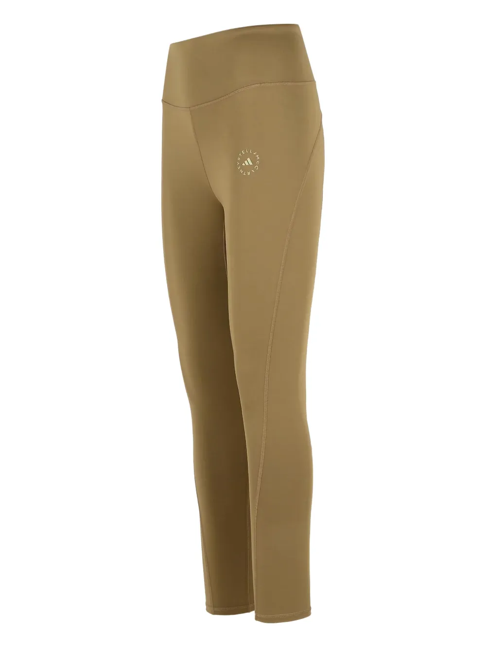 Adidas By Stella Mccartney Logo-print Leggings In Green