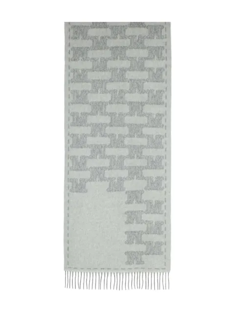 Max Mara jacquard-monogram cashmere scarf