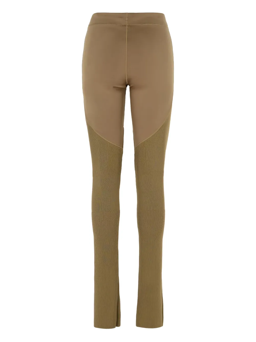 Adidas By Stella Mccartney Army Polyester Blend Trousers In Brown