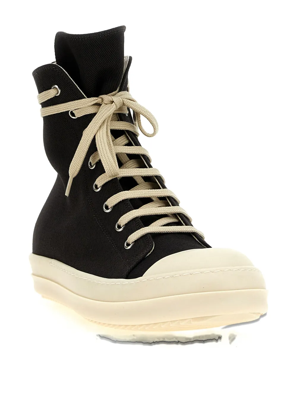 Rick Owens Drkshdw High-top Sneakers Metal Eyelets In Black