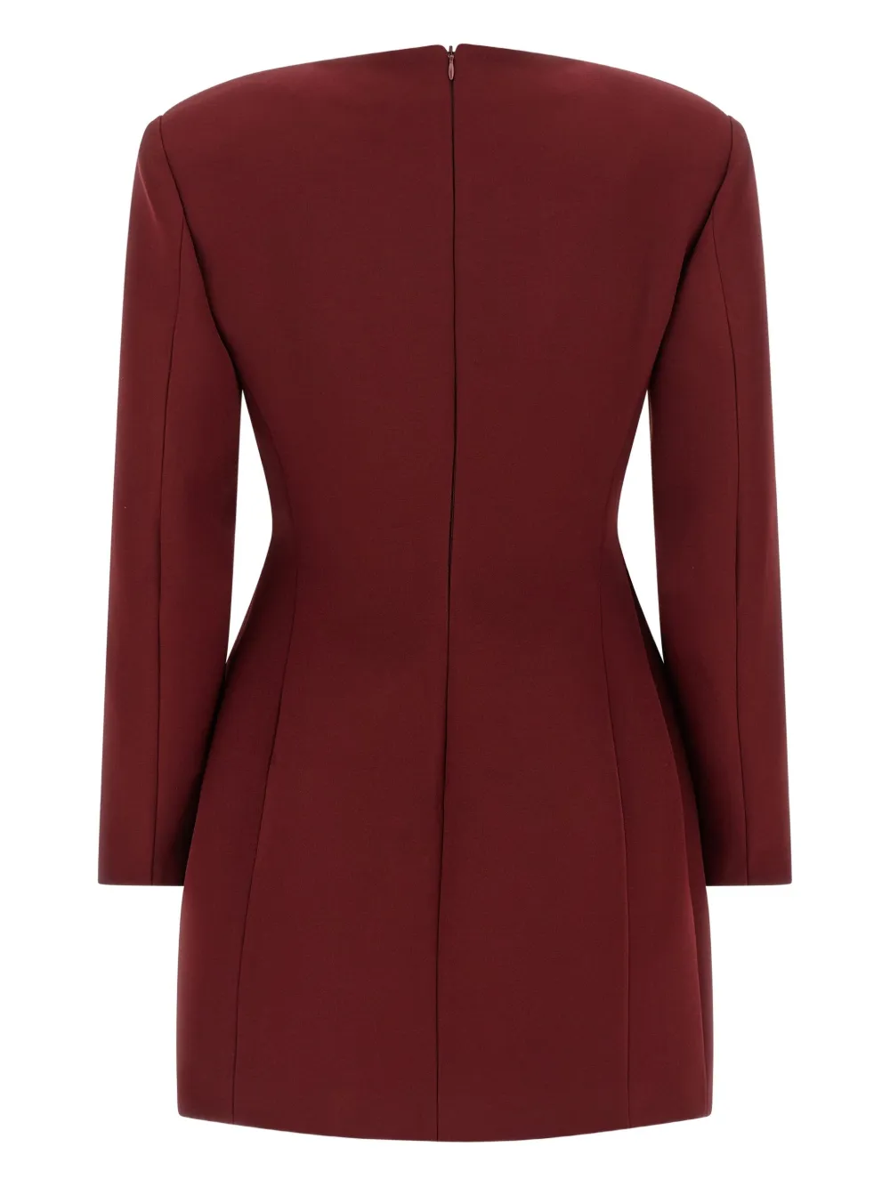 THE ANDAMANE flap-pocket mini dress - Rood