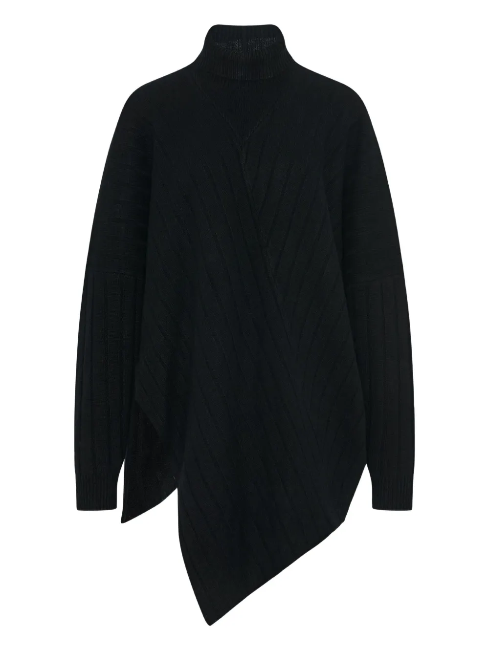 Rosetta Getty Ribbed Turtleneck Sweater In Black
