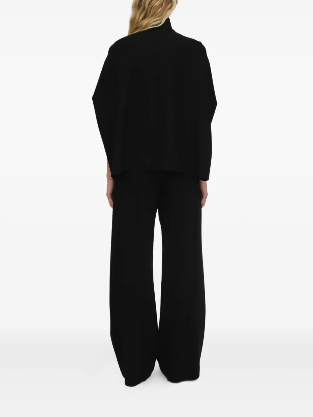 Rosetta Getty Zip-up Cocoon Top In Black