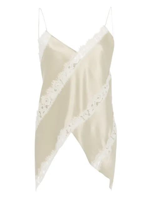 Rosetta Getty lace-panel blouse