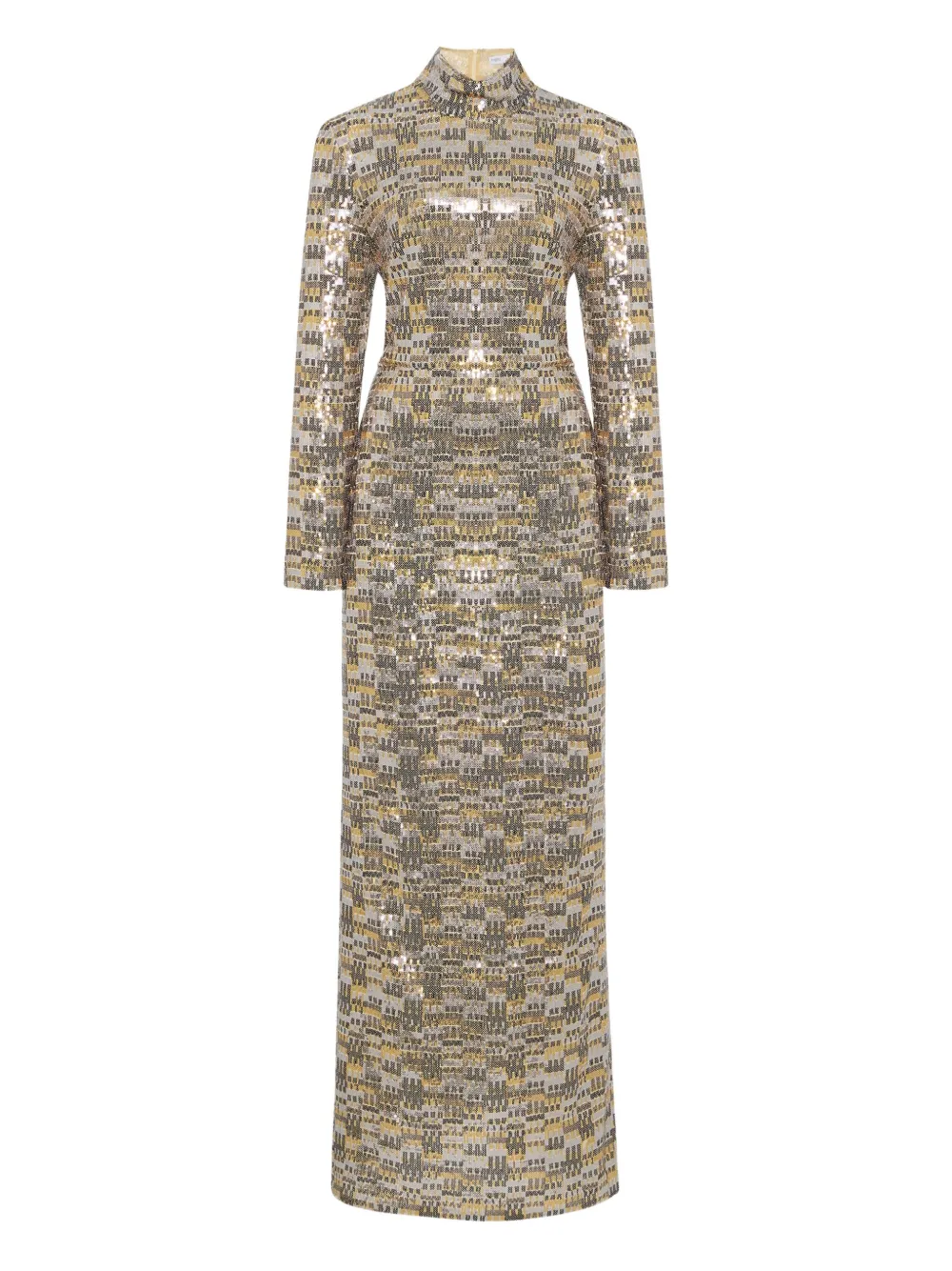 Rosetta Getty turtleneck sequin maxi dress | dorado | Image 1