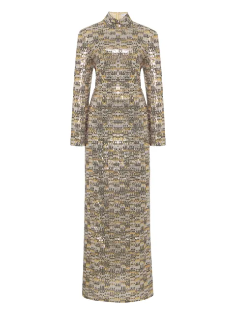 Rosetta Getty turtleneck sequin maxi dress