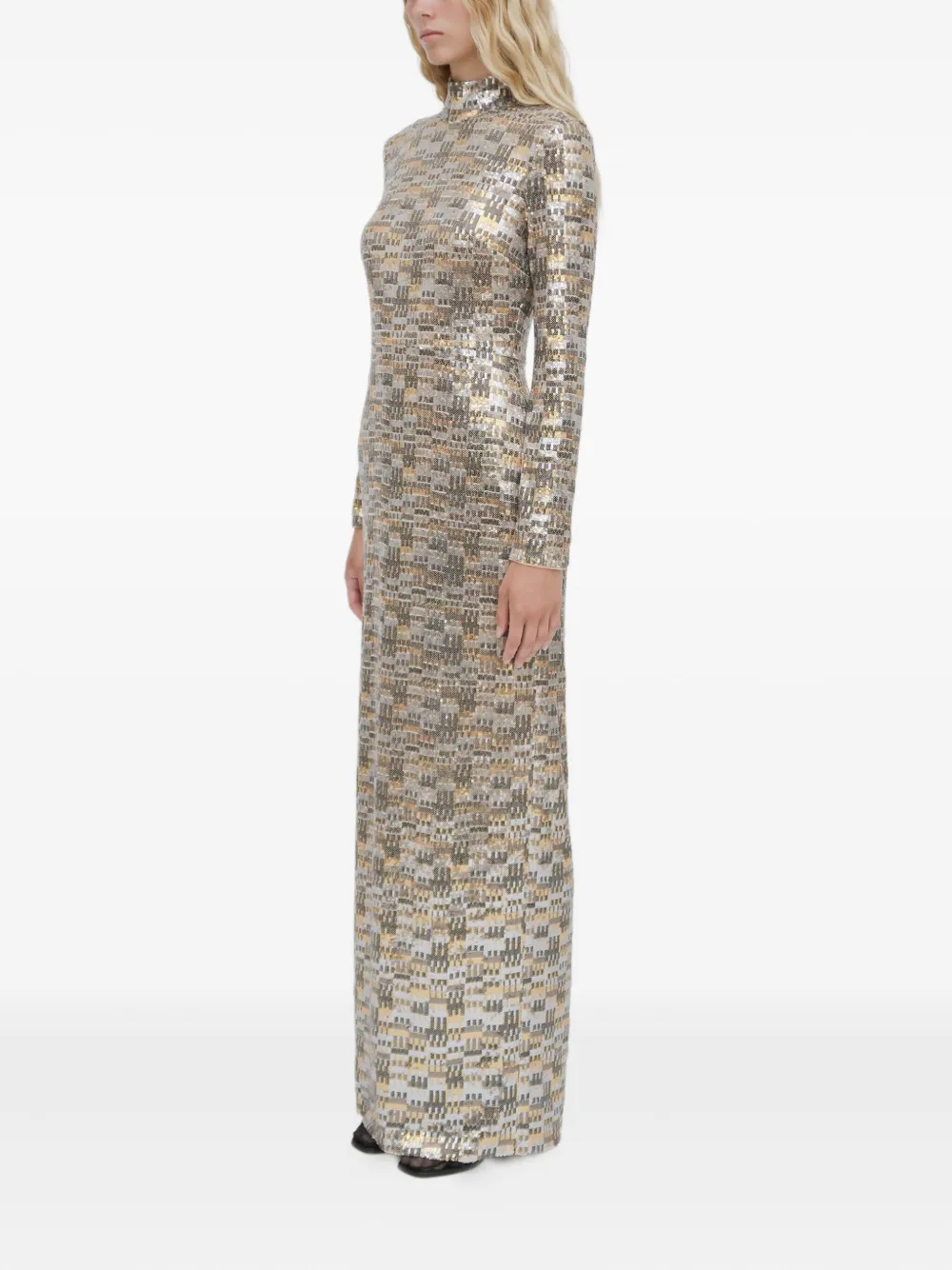 Rosetta Getty turtleneck sequin maxi dress | Vestidos de noche | Image 2