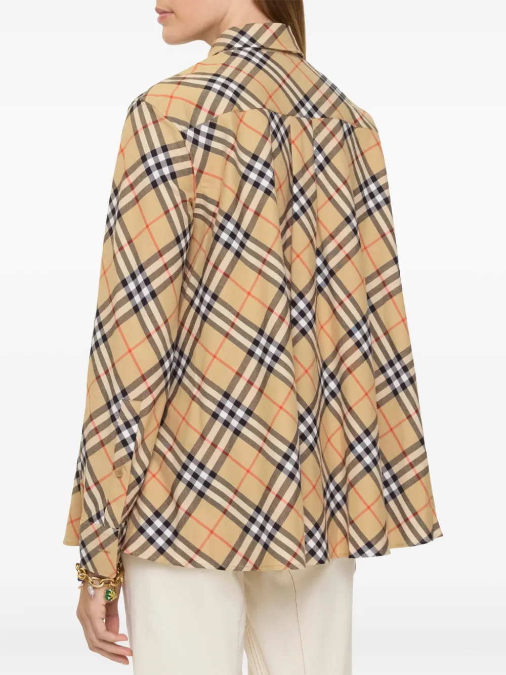 Burberry Blouse met print Beige