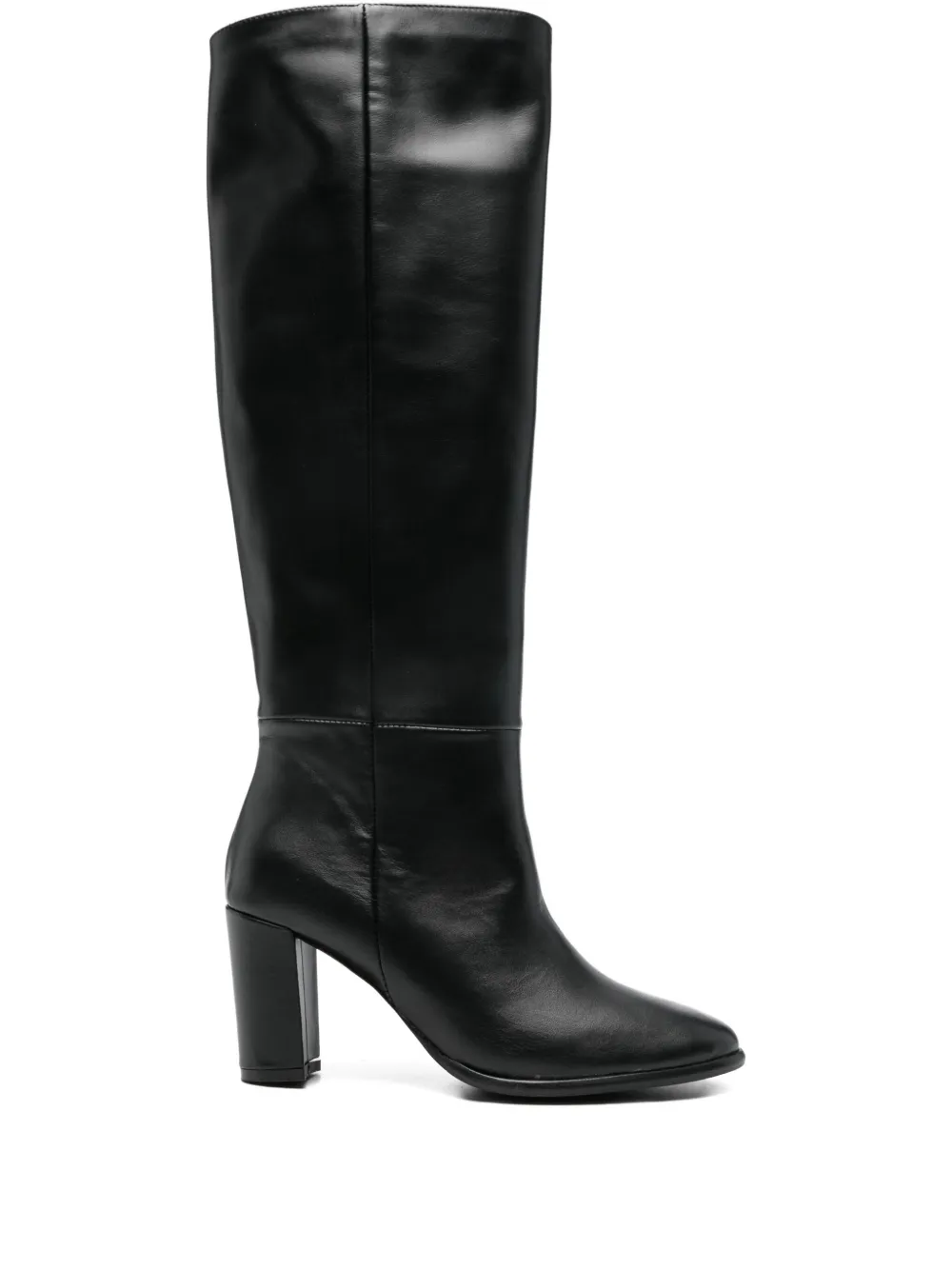 L Arianna 80mm leather knee-high boots Black